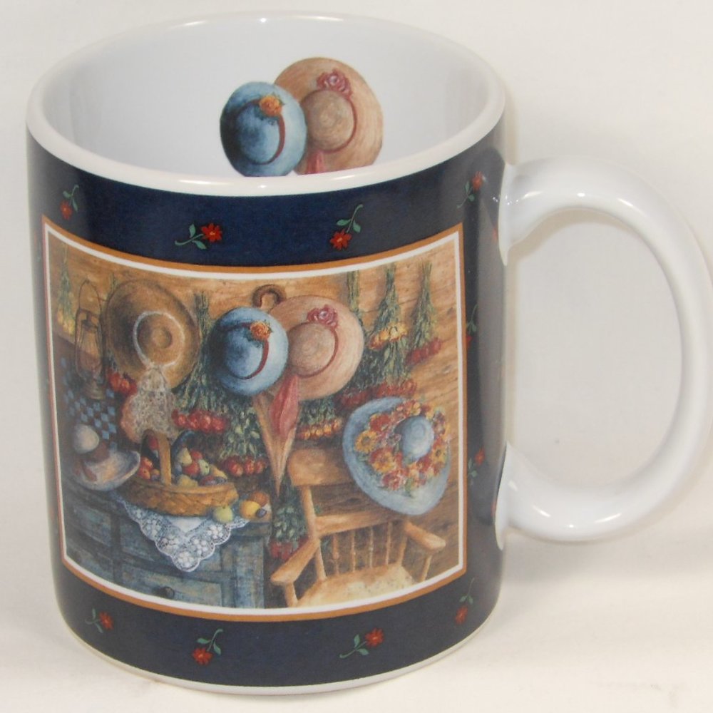 Coffee mug. LANG AND WISE COLLECTOR MUG. Hats & Roses